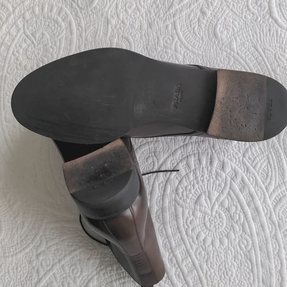 Prada Men's Brown Lace-up Boots